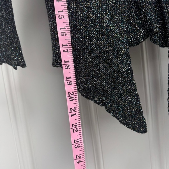 Balenciaga Black Metallic Knit Cardigan Sweater - Picture 7 of 11